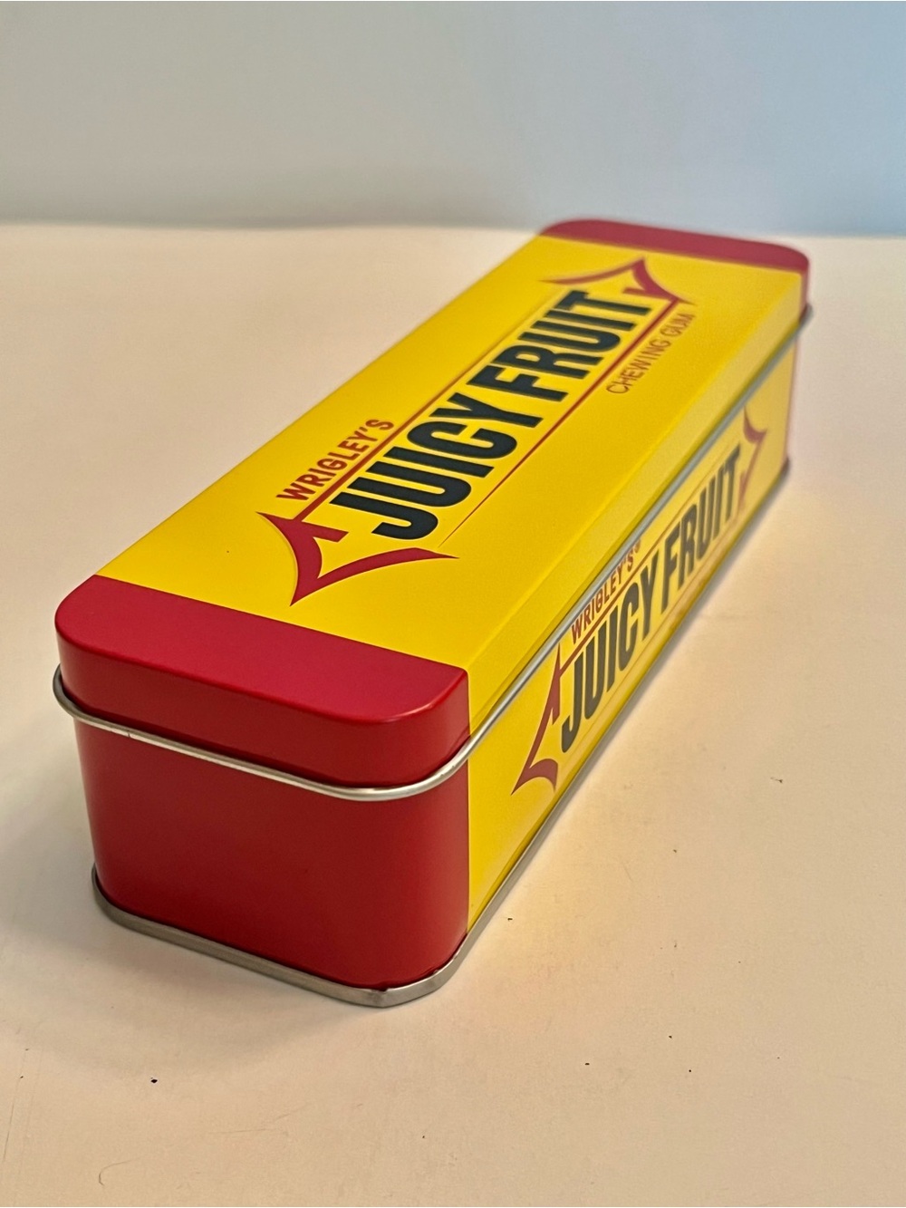 Wrigley's Juicy Fruit Metal Tin - Yellow & Red